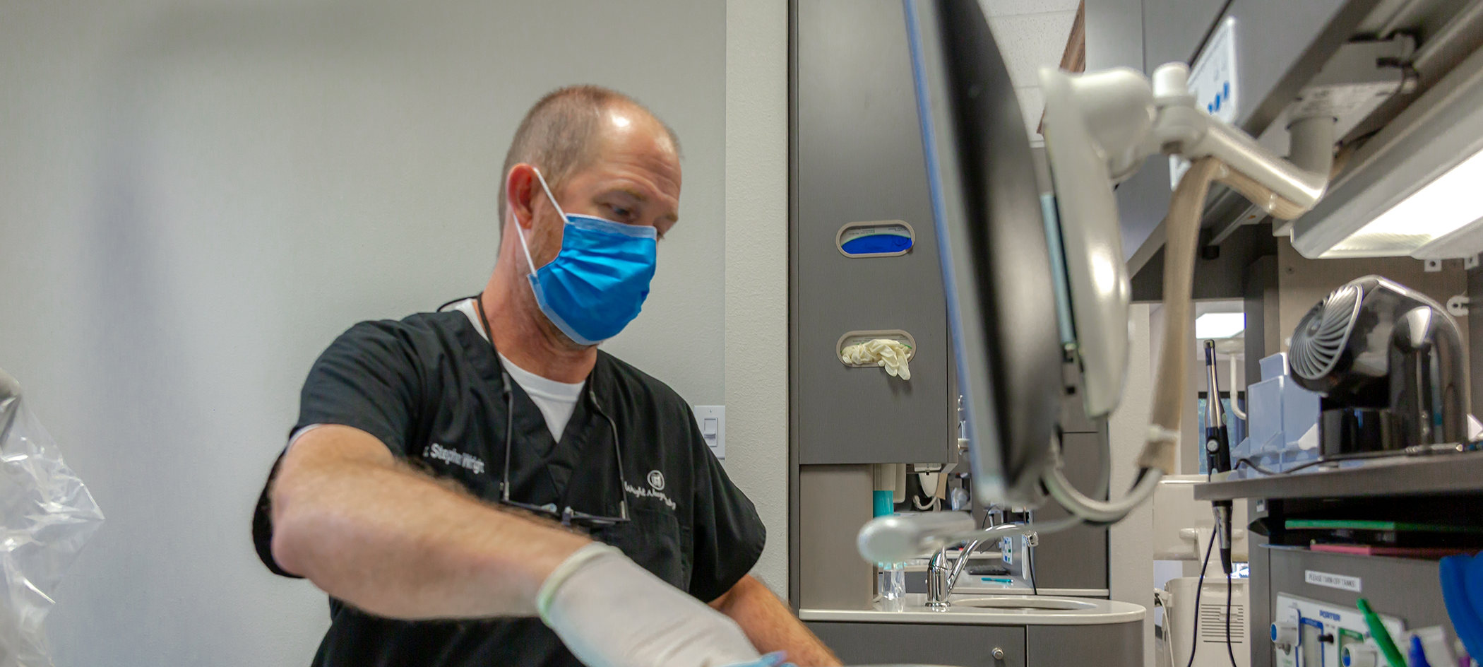 Sedation dentist in College Station treating a patient